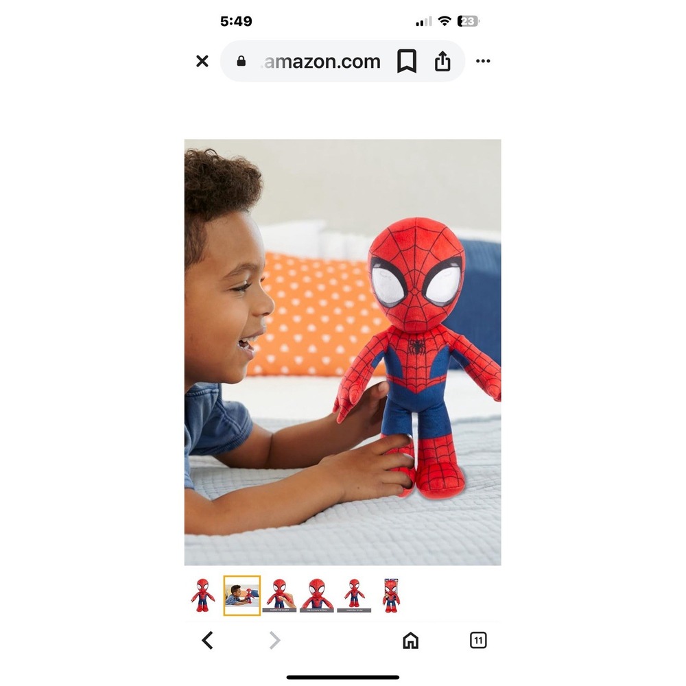 Mattel Marvel Spider-Man Talker 12 Inch‎ Plush Figure